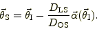 \begin{displaymath}
\vec{\theta}_\mathrm{S}=\vec{\theta}_\mathrm{I}
-{D_\mathrm{LS}\over D_\mathrm{OS}}\vec{\alpha}(\vec{\theta}_\mathrm{I}).
\end{displaymath}