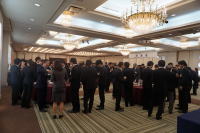 福島県臨床研修病院ネットワークの交流会の様子。多くの参加者が集まり、活発に交流している。