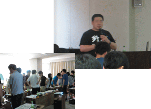 第32回福島アドバンスド・コースの参加者が集まり、講師が話している様子。参加者は熱心に聞き入っている。
