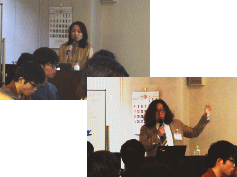 第40回福島アドバンスド・コースで講演を行う参加者と聴講者の様子。