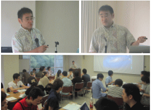 第8回福島アドバンスド・コースで講演を行う講師と参加者たちの様子。