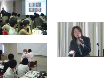 第9回福島アドバンスド・コースの参加者が講義を受けている様子と、講師が説明しているシーン。