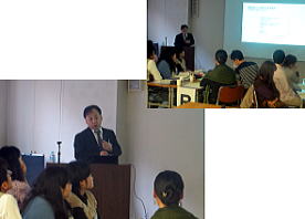 第6回診断推論セミナーで講演する講師と参加者の様子。参加者は熱心に聴講している。