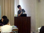 第7回診断推論セミナーで発表する参加者と聴講者の様子。