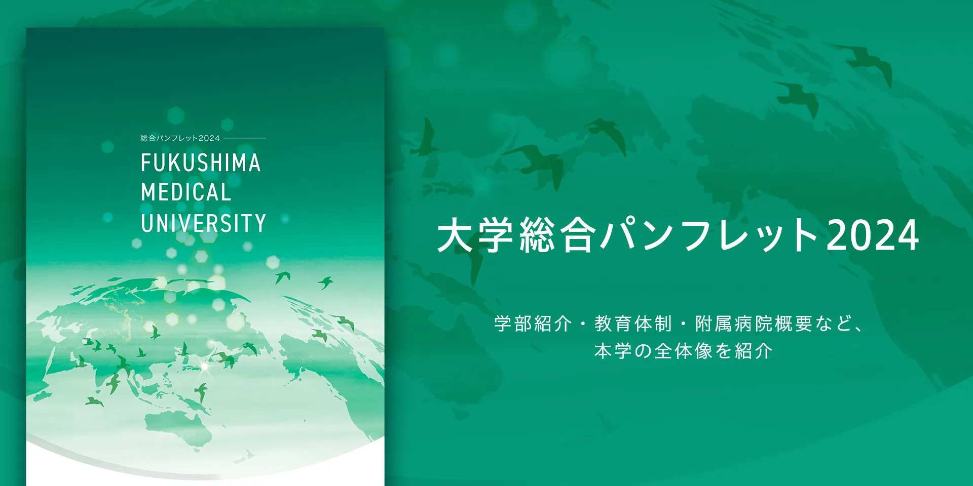 大学総合パンフレット2024 本学の全体像を紹介