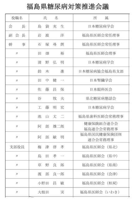 糖尿病対策推進会議
