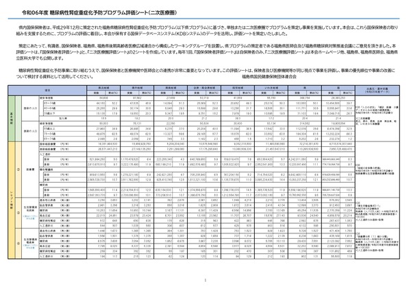 250310_02_福島県_糖尿病性腎症重症化予防プログラム評価シート_二次医療圏別_page-0001
