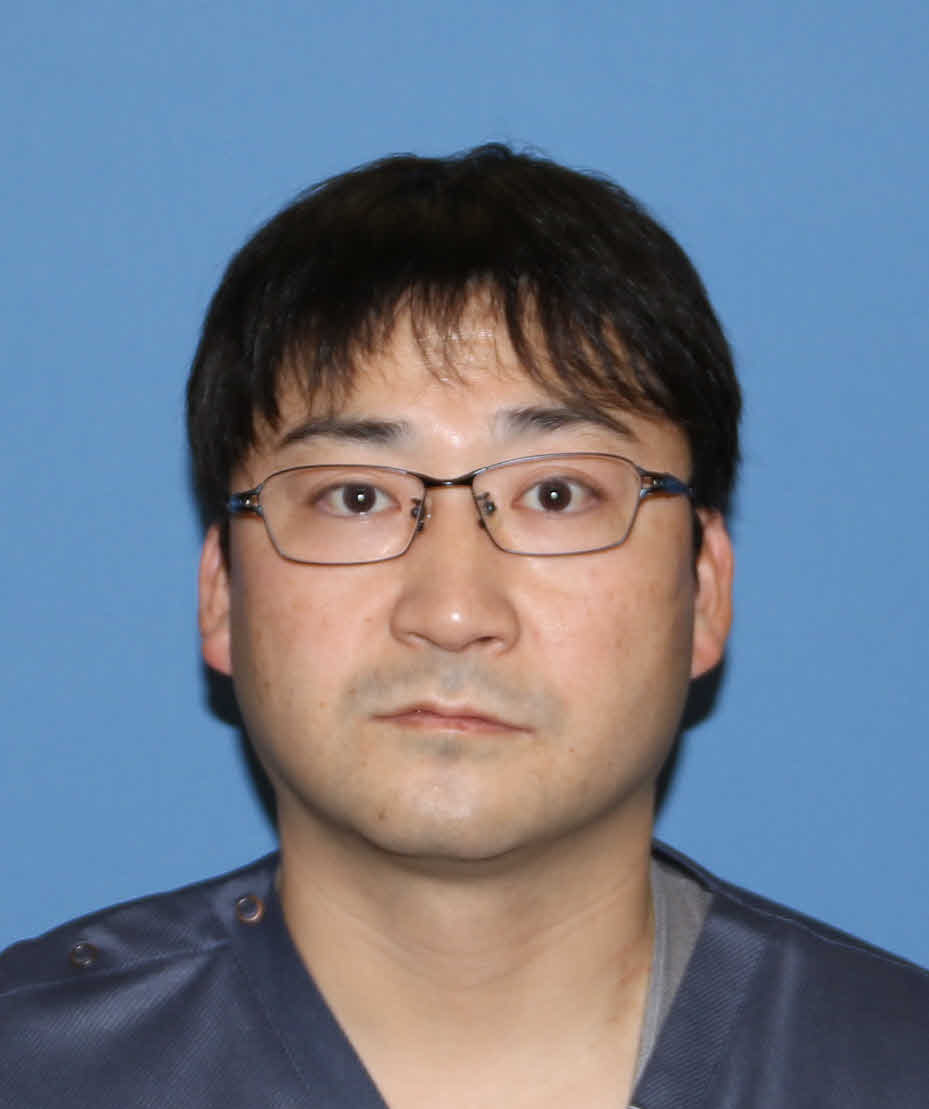 松井田元助手の顔写真。上部消化管を担当し、福島県立医科大学卒業の専門医。
