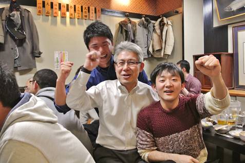 小林先生とSくん、Fくんの写真。