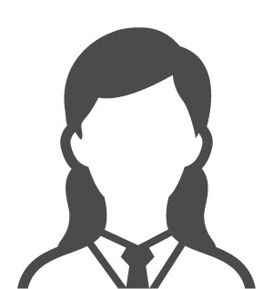 スタッフ紹介のイラスト。助手の阿部亜妃子さんのシルエットが描かれています。