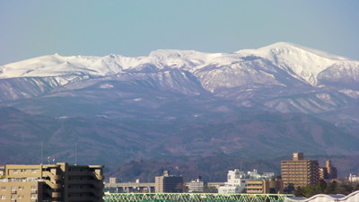福島市から見た安達太良連峰