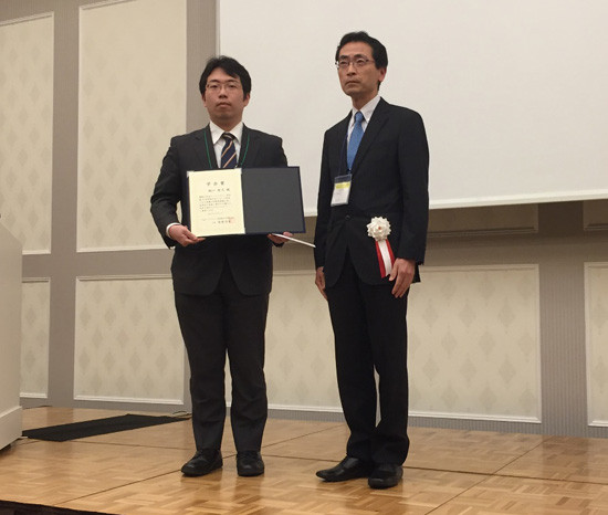 日本アンドロロジー学会第37回学術大会学会賞を受賞した胡口智之氏。