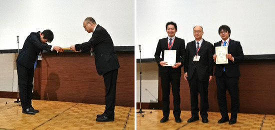 第27回日本小児泌尿器科学会優秀論文賞、授与式の様子。