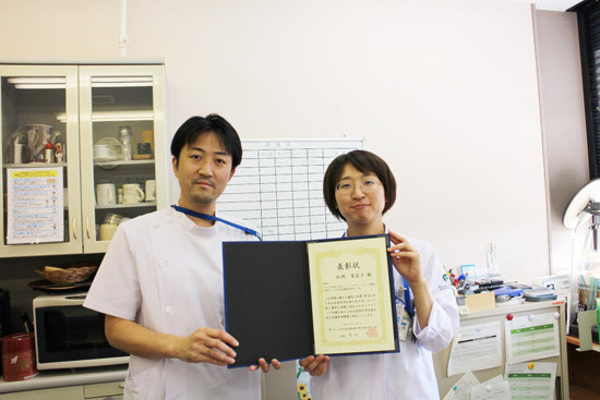 第261回 日本泌尿器科学会東北地方会優秀演題賞受賞した松岡香菜子氏。