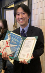 総会賞受賞した赤井畑秀則氏。