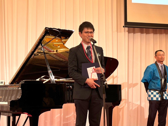 第31回日本排尿機能学会河邉賞を受賞した針金佑樹氏。