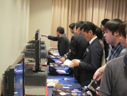 腹腔鏡セミナー2013会場の様子。