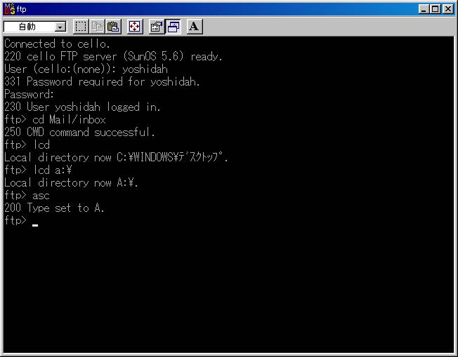 Figure 11. set file type ascii or binary?