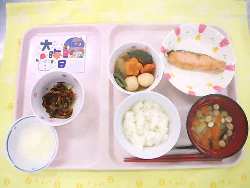 12月大晦日のメニュー写真。