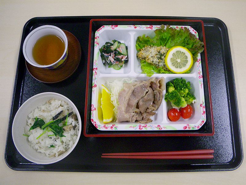 食事例1のメニュー写真。