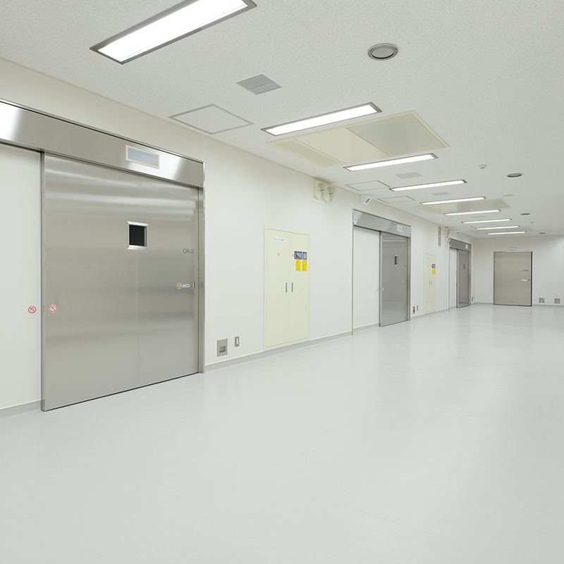 手術室供給ホールの写真。