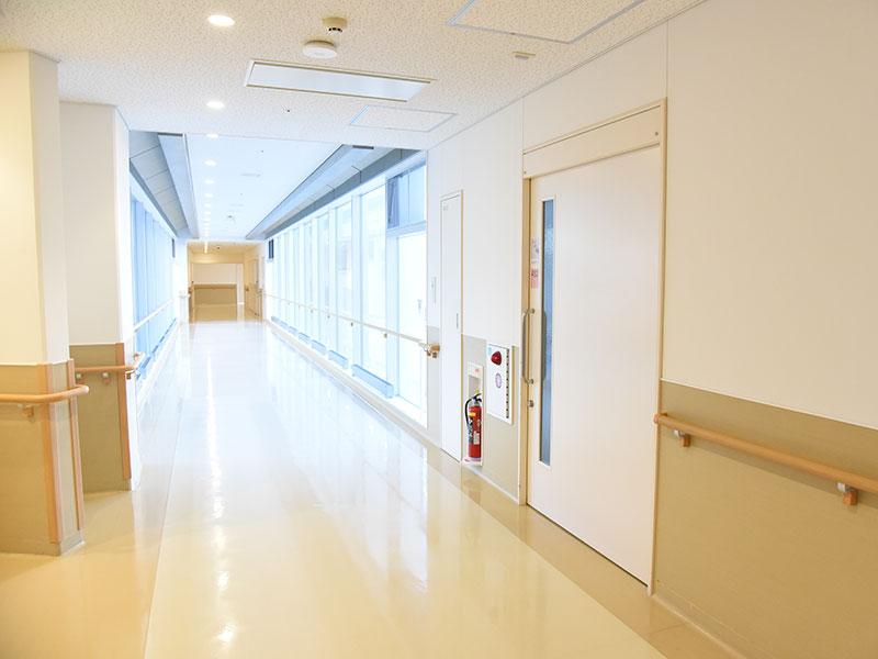 病室入り口の写真。