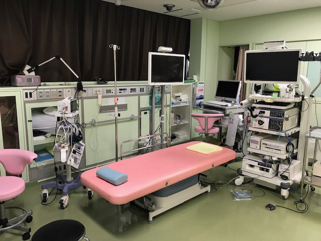 内視鏡診療室の写真。