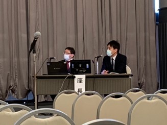 日本消化器病学会東北支部 第214回例会の様子。