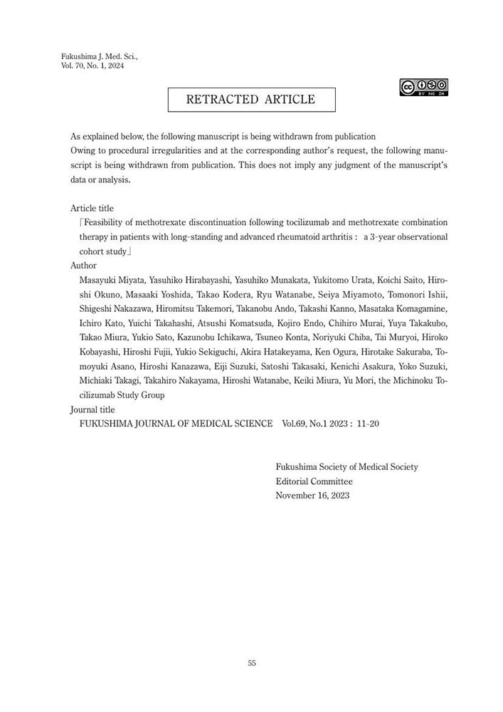 RETRACTED ARTICLE first page with title, authors, and publication details.