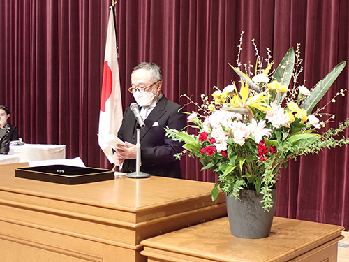 令和4年度学位記授与式の様子1